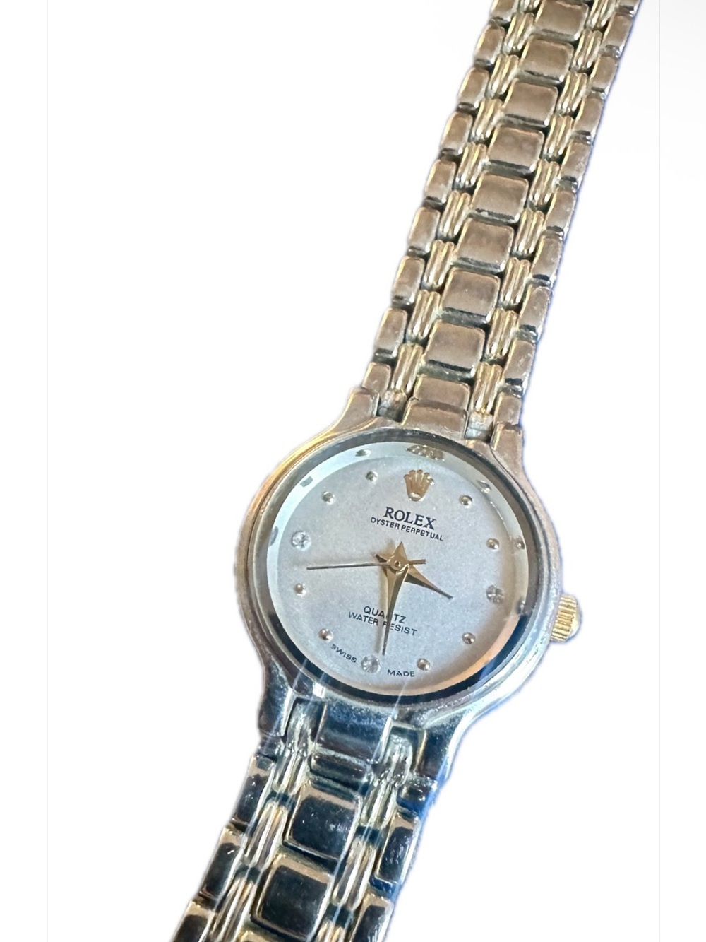 Women's Two-Tone Silver and Gold Bracelet Watch